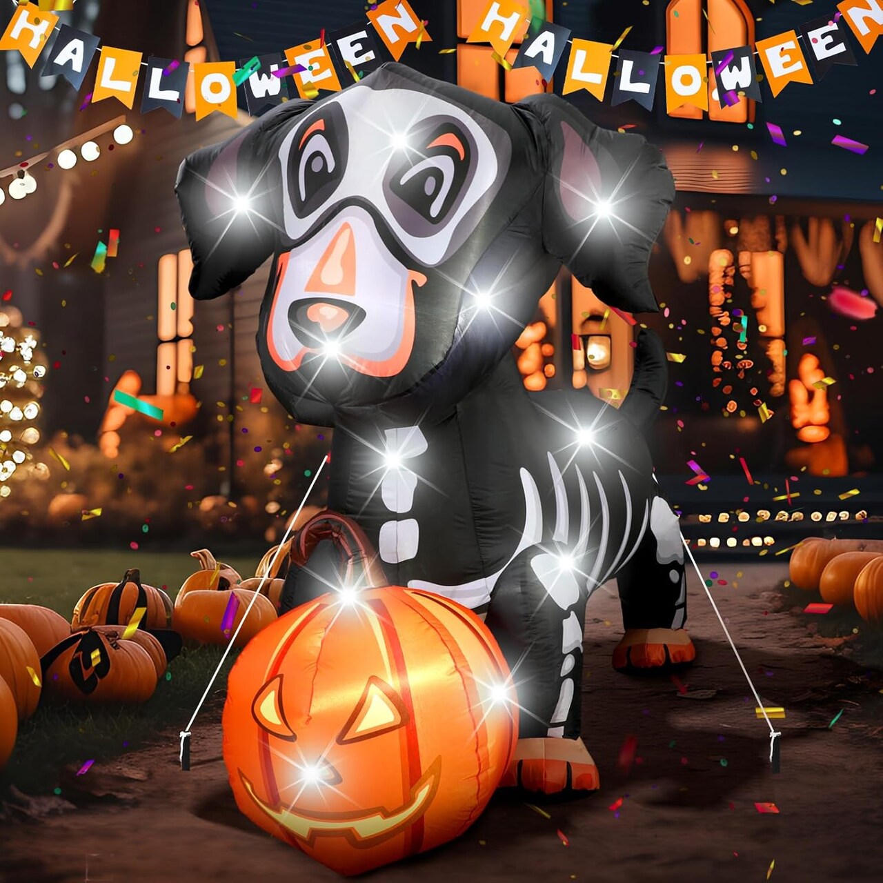 Fall Halloween Inflatables Day of The Dead Outdoor Decorations